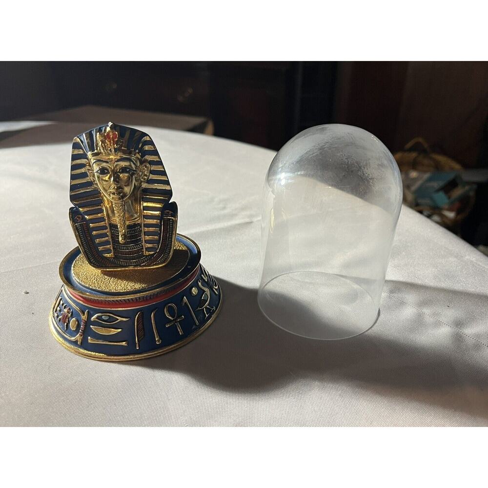 Mask Of Tutankhamun Franklin Mint Lim Ed Hand Painted w/ COA Sculpt BB2891
